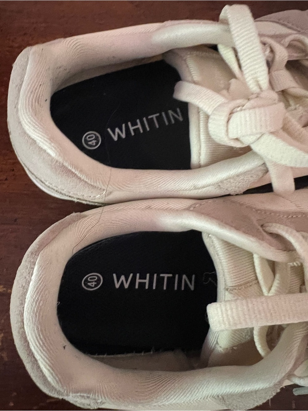 Whitin Cream Casual Lace-Up Sneakers size 40 (8.5) - Picture 8 of 8